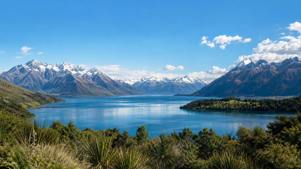 New Zealand mountain lake landscape representing the country’s pioneering smoke-free-generation legislation.